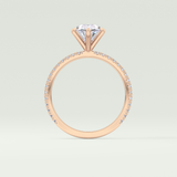 2.0 CT Oval Cut Pave Lab-Grown Diamond Engagement Ring 14