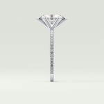 2.0 CT Oval Cut Pave Lab-Grown Diamond Engagement Ring 18