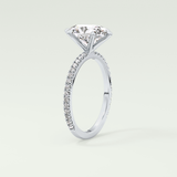 2.0 CT Oval Cut Pave Lab-Grown Diamond Engagement Ring 19