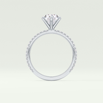 2.0 CT Oval Cut Pave Lab-Grown Diamond Engagement Ring 20
