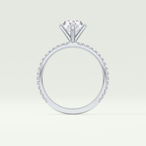 2.0 CT Oval Cut Pave Lab-Grown Diamond Engagement Ring 20
