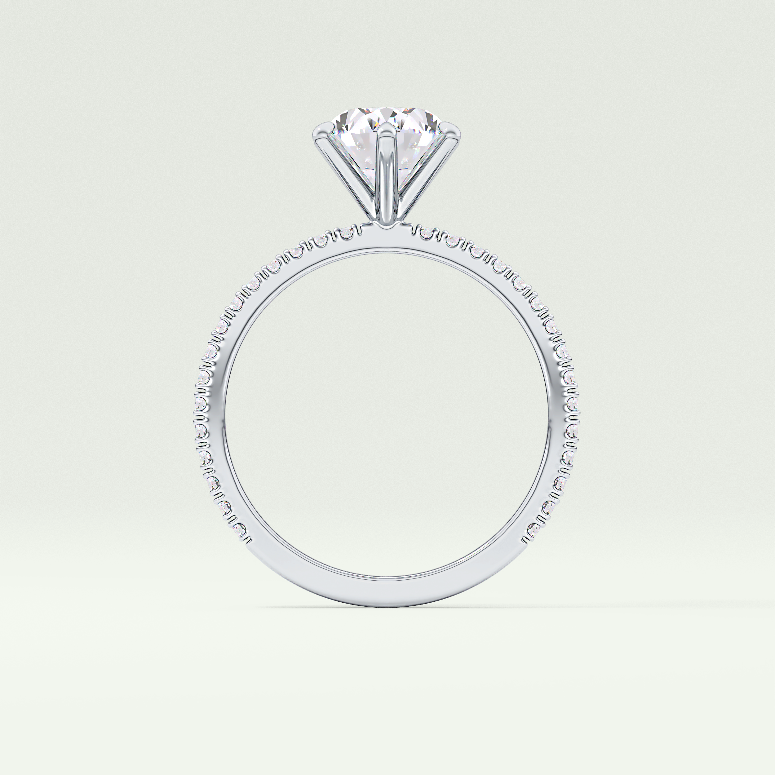 2.0 CT Oval Cut Pave Lab-Grown Diamond Engagement Ring 20