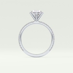 2.0 CT Oval Cut Pave Lab-Grown Diamond Engagement Ring 21