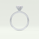 2.0 CT Oval Cut Pave Lab-Grown Diamond Engagement Ring 21