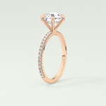 2.0 CT Round Cut Pave Moissanite Engagement Ring 11