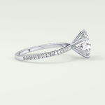2.0 CT Round Cut Pave Moissanite Engagement Ring 15