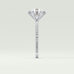 2.0 CT Round Cut Pave Moissanite Engagement Ring 16