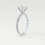 2.0 CT Round Cut Pave Moissanite Engagement Ring 17