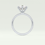 2.0 CT Round Cut Pave Moissanite Engagement Ring 18