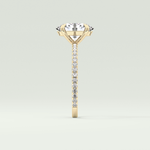 2.0 CT Oval Cut Pave Lab-Grown Diamond Engagement Ring 4
