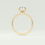 2.0 CT Oval Cut Pave Lab-Grown Diamond Engagement Ring 6