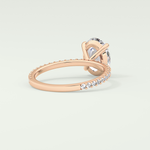 2.0 CT Oval Cut Pave Lab-Grown Diamond Engagement Ring 9