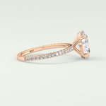 2.0 CT Oval Cut Pave Lab-Grown Diamond Engagement Ring 10