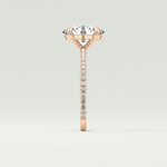 2.0 CT Oval Cut Pave Lab-Grown Diamond Engagement Ring 11