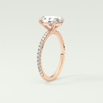2.0 CT Oval Cut Pave Lab-Grown Diamond Engagement Ring 12
