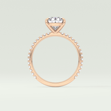 2.0 CT Oval Cut Pave Lab-Grown Diamond Engagement Ring 13
