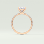 2.0 CT Oval Cut Pave Lab-Grown Diamond Engagement Ring 14