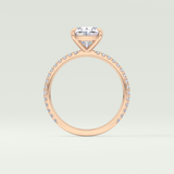 2.0 CT Oval Cut Pave Lab-Grown Diamond Engagement Ring 14