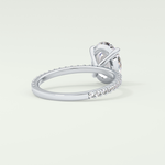 2.0 CT Oval Cut Pave Lab-Grown Diamond Engagement Ring 16