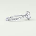 2.0 CT Oval Cut Pave Lab-Grown Diamond Engagement Ring 17