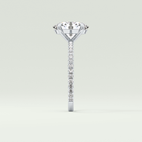 2.0 CT Oval Cut Pave Lab-Grown Diamond Engagement Ring 18