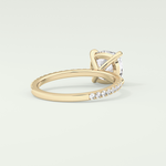 2.0 CT Cushion Cut Pave Lab-Grown Diamond Engagement Ring 2