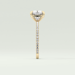 2.0 CT Cushion Cut Pave Lab-Grown Diamond Engagement Ring 4