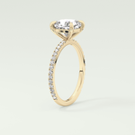 2.0 CT Cushion Cut Pave Lab-Grown Diamond Engagement Ring 5