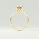 2.0 CT Cushion Cut Pave Lab-Grown Diamond Engagement Ring 6