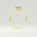 2.0 CT Cushion Cut Pave Lab-Grown Diamond Engagement Ring 6