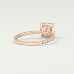 2.0 CT Cushion Cut Pave Lab-Grown Diamond Engagement Ring 8
