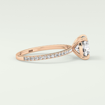 2.0 CT Cushion Cut Pave Lab-Grown Diamond Engagement Ring 9