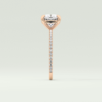 2.0 CT Cushion Cut Pave Lab-Grown Diamond Engagement Ring 10