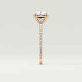 2.0 CT Cushion Cut Pave Lab-Grown Diamond Engagement Ring 10