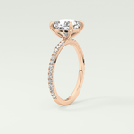 2.0 CT Cushion Cut Pave Lab-Grown Diamond Engagement Ring 11