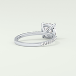 2.0 CT Cushion Cut Pave Lab-Grown Diamond Engagement Ring 14