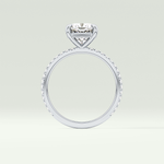 2.0 CT Cushion Cut Pave Lab-Grown Diamond Engagement Ring 18