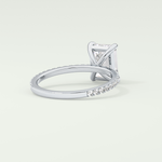 2.0 CT Emerald Cut Pave Lab-Grown Diamond Engagement Ring 16