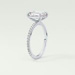 2.0 CT Emerald Cut Pave Lab-Grown Diamond Engagement Ring 19