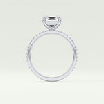 2.0 CT Emerald Cut Pave Lab-Grown Diamond Engagement Ring 20