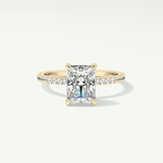 2.0 CT Radiant Cut Pave Lab-Grown Diamond Engagement Ring 1