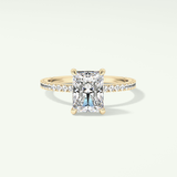 2.0 CT Radiant Cut Pave Lab-Grown Diamond Engagement Ring 1