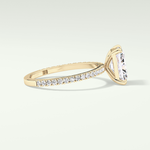 2.0 CT Radiant Cut Pave Lab-Grown Diamond Engagement Ring 3