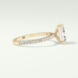 2.0 CT Radiant Cut Pave Lab-Grown Diamond Engagement Ring 3