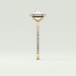 2.0 CT Radiant Cut Pave Lab-Grown Diamond Engagement Ring 4