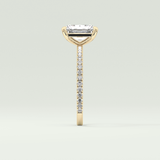 2.0 CT Radiant Cut Pave Lab-Grown Diamond Engagement Ring 4