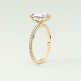 2.0 CT Radiant Cut Pave Lab-Grown Diamond Engagement Ring 5