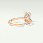 2.0 CT Radiant Cut Pave Lab-Grown Diamond Engagement Ring 8