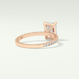2.0 CT Radiant Cut Pave Lab-Grown Diamond Engagement Ring 8