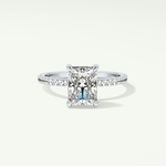 2.0 CT Radiant Cut Pave Lab-Grown Diamond Engagement Ring 13
